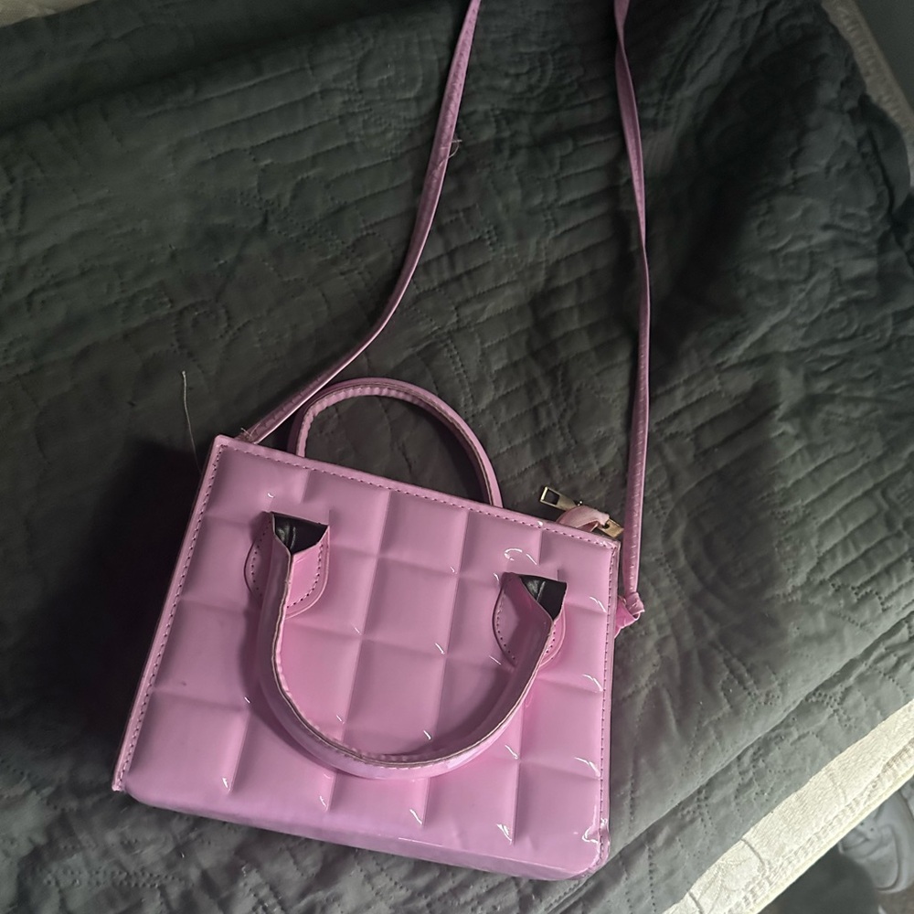 Shiny pink bag